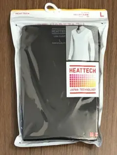 UNIQLO HEATTECH VネックT 九分袖 ブラック L