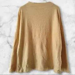 ✨１点限り✨H&M 長袖カットソートップス【S】マスタード 無地 シンプル