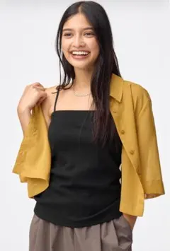 guブラフィールリブチューブトップ