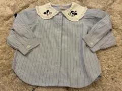 ❤️petit mainディズニー❤️刺繍入り長袖ブラウス100㌢