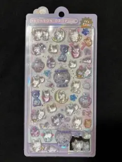 正規品　BONBON DROP ねこ　ボンボンドロップシール　ナイトミャウ