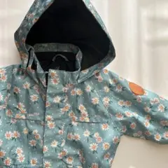 YUK 花柄フード付きスキーウェア 90