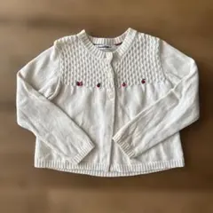 familiar アイボリー カーディガン100 ファミリア　お受験　秋服 冬服
