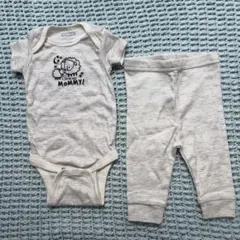新品　オーガニックコットン　ロンパース パンツ セット 0-3Mのサムネイル