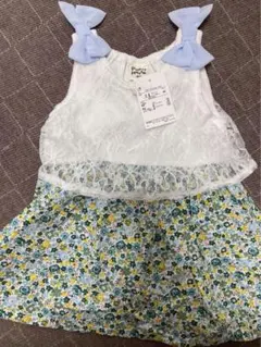 新品　Puppy House 花柄ワンピース 80のサムネイル