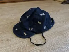 アニマル刺繍 ネイビー キャップ 52-54cmのサムネイル