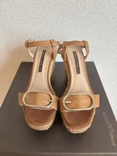 【PELLICO SUNNY 】36 バックル付 ウェッジソール　サンダルのサムネイル