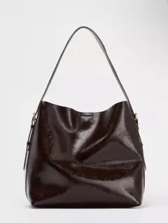 お値下げ【完売品 美品】ZARA マキシバケットバッグ　トートバッグ