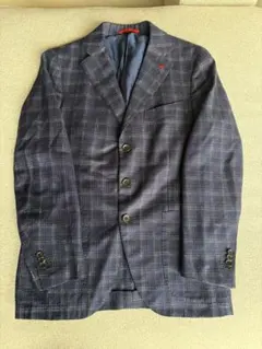 ISAIA テーラードジャケット チェック柄 シルク100% 46のサムネイル