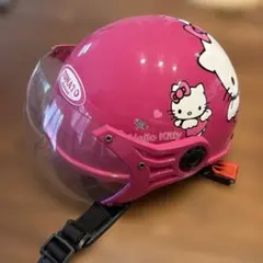 ハローキティ ジェットヘルメット子供〜大人用ヘルメットホワイトXS52