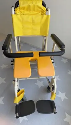 KAWAMURA 入浴用車椅子 イエロー - メルカリ