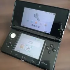【動作良好／充電接触不良】Nintendo 3DS 本体 コスモブラック
