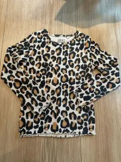 新品未使用　NEXT レオパード柄 長袖カットソー 4-5歳