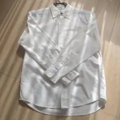 メンズ　UNIQLO　ホワイト 長袖シャツ Sサイズ