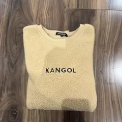 KANGOL カンゴール　ビッグシルエット　ボア　クールネックスウェット