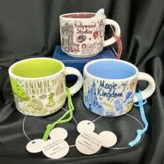 【廃盤希少/未使用】ディズニーワールド/スターバックス/オーナメント3個セット