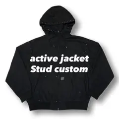 DC アクティブジャケット ダックジャケット スタッズ フェード ダメージ