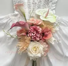 アーティフィシャルフラワー　ウエディング　造花ブーケ　胡蝶蘭　結婚式