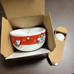 ムーミン　スプーン付きボウル　赤　未使用