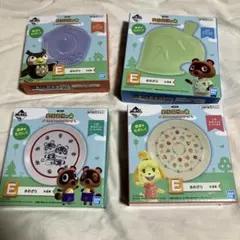 一番くじ あつまれ どうぶつの森 B賞 貯金箱　E賞 まめざら2種 どうぶつの森 一番くじ B賞ATM貯金箱、E賞まめざら2種 計3品セット