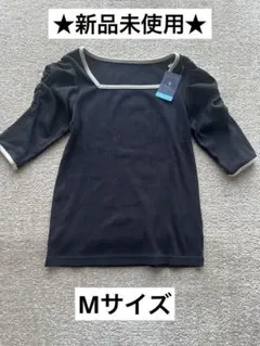 【新品未使用】Avail リブカットソー ブラック M 新品のサムネイル