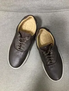 [未使用]スペリートップサイダー レザー スニーカー ダークブラウン 25cm