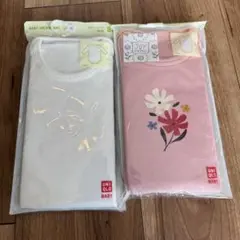 ユニクロベビー　ボディスーツ長袖　80サイズ　2点セット