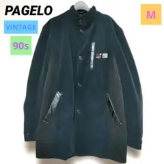 90s VINTAGE❕PAGELO ネイビー スタンドカラー ジャケットのサムネイル