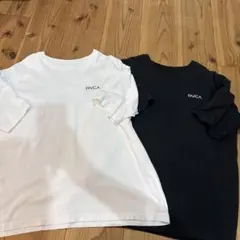 RVCA ルーカ 半袖 Tシャツ ホワイト バックロゴ Lサイズ 2枚セット