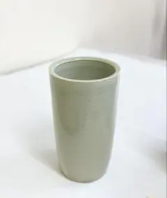 緑釉 青磁 陶器 和風花器 花瓶 花 インテリア置物