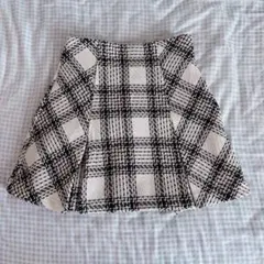 GRL インパン裏地付き　ツイードチェックミニスカート