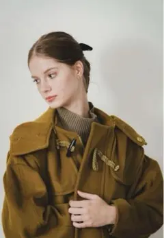 【新品タグ付】PINUE ダッフルコート チャコール　S【最終値下げ価格！】 2025年最新】pinue コートの人気アイテム - メルカリ