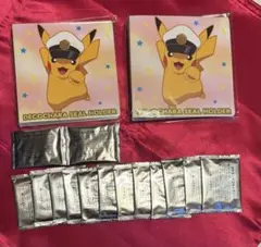 デコキャラシールホルダー セット　2024年夏2個＋未開封シール14枚