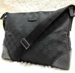 ラッキー様専用GUCCI グッチ ショルダーバッグ GGキャンバス 黒