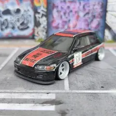 ホットウィールカスタム ホンダ シビック EG6 環状仕様☆深リム☆トミカ改造のサムネイル