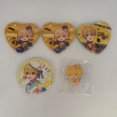 すとぷり　るぅとくん　缶バッチ　4点　アクリルキーホルダー　1点　セット