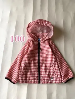 サイズ100◼️女の子ギンガムチェック柄ウィンドウブレーカー