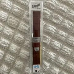 BAMBI 牛革型押し 腕時計用ベルト 茶 16mm