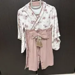 花柄着物風ドレス