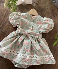 AnneShirley Sサイズ 花柄ロンパース