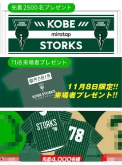 神戸ストークス タオル Tシャツ ベースボーシャツ
