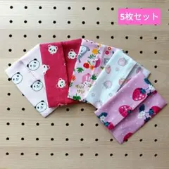 ハンドメイド　5枚セット　匿名配送　ミニサイズポケットティッシュケース