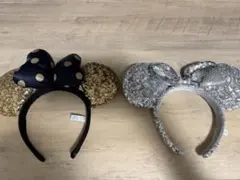 ディズニーカチューシャ　スパンコール　2点セット