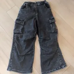 ALGY ダークグレー カーゴパンツ(裏起毛)&トップスセット