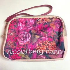 nicolai bergmann ニコライ バーグマン ダブルタイプポーチ 花柄