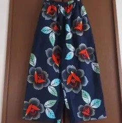 浴衣リメイク❣️本染め浴衣反物からセットアップパンツ❣️ 本染浴衣反物使用✴️リラックスパンツ - メルカリ