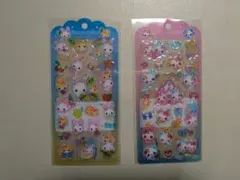 ドロップジュエリーシール　フワフワらびちゃん　まじかるみゅーちゃん