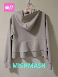 MISCH MASCH ダンボールニットフリルパーカー M ベージュ【美品】のサムネイル