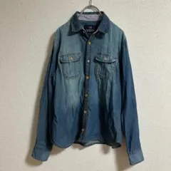 SCOTCH & SODA スコッチアンドソーダ　デニム長袖シャツ　ブルーのサムネイル