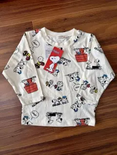 【新品、タグ付き】スヌーピー　長袖Tシャツ　90cm